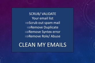 do clean and verify your email list