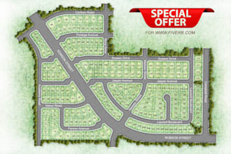 do professional master site plan rendering, landscape, and layout design