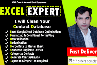 clean your excel and google sheets contact database