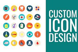 design sleek custom iconography