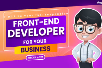 develop fully responsive react website for your business