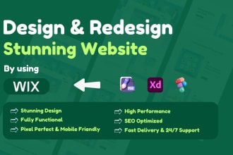 be wix developer for wix website design or wix redesign or wix code