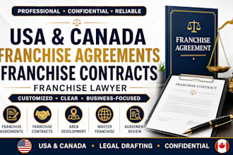 do USA and canada franchise agreements, franchise contracts as franchise lawyer