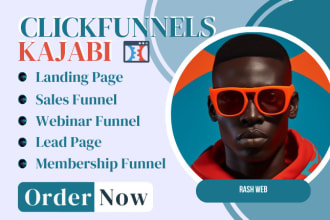build clickfunnels, kajabi, kartra landing page