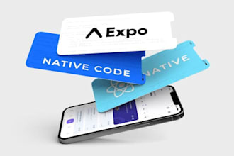 develop hybrid mobile app with react native cli and expo