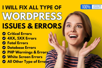 fix wordpress critical error fatal error, 403, 404, 500 and php errors