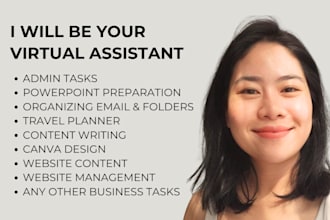 be your reliable virtual assistant for admin, business and marketing support