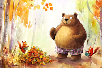 draw cute, simple and funny cartoon, draw cute, simple and funny cartoon