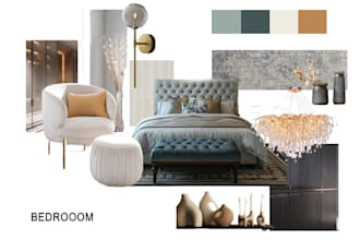 create personalized interior mood board just for your bedroom