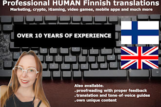 translate your finnish text professionally