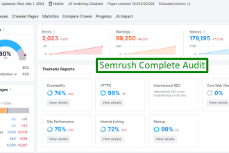 semrush audit and fix semrush SEO audit errors