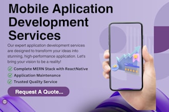 develop an android and ios mobile app, and do maintenance