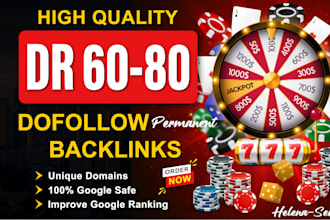 do high dr 60 to 80 seo dofollow backlinks