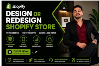 design or redesign shopify store for luxury and ecommerce brands
