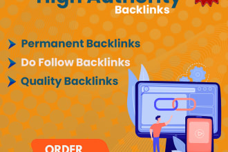 provide you SEO website backlink, high da link building