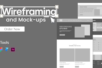 create website and mobile app uiux wireframing and prototype