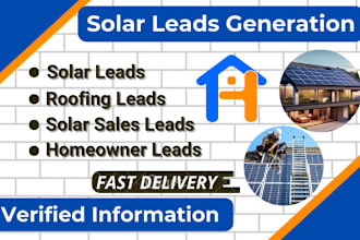 generate solar leads, roofing leads and other homeowner sales leads