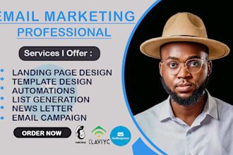 do mailchimp email marketing campaign automation setup and email template design