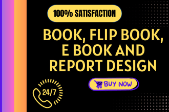 design eye catching flip books, e books, books and reports