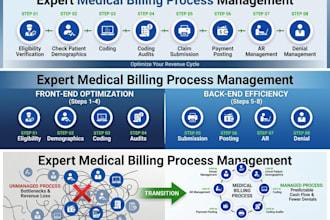 do full cycle medical, vision, mental, therapy, billing, coding, rcm, eob