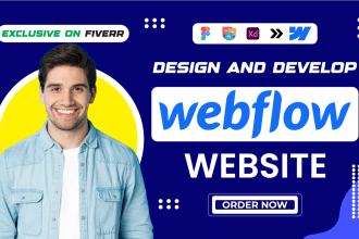 develop webflow website,design figma to webflow,xd to webflow landing page