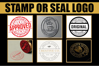 design professional stamp or seal logo in 2 hours