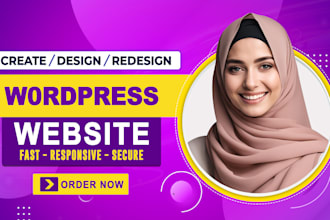 build create wordpress website development design clone business website builder