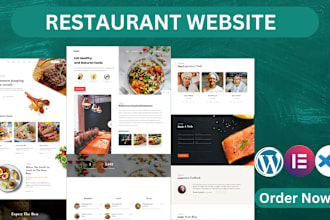 create a professional grocery, personal chef, catering, and restaurant website