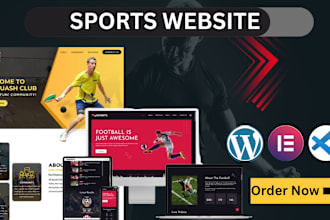 build a gym, yoga, fitness, workout sports, wellness, golf club website