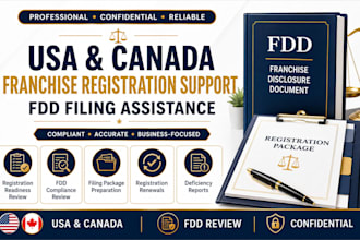 usa canada franchise registration support and fdd filing assistance