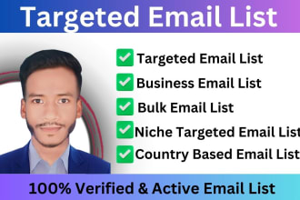 do niche targeted b2b lead verified bulk mail lists and mail marketing