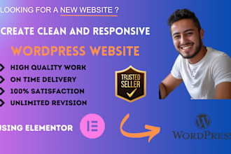 create, build wordpress website with custom desing