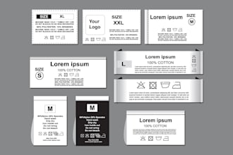 do washing care label, laundry label, clothing label design