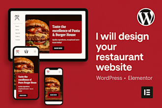create a restaurant website with online menu