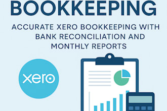 do accurate xero bookkeeping with bank reconciliation and monthly reports