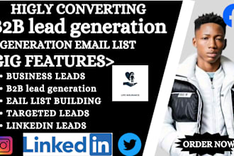 do b2b lead generation, linkedin leads, prospect list and targeted list