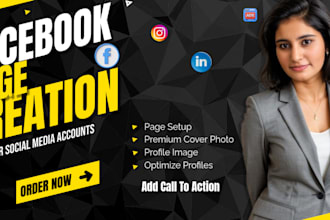 offer facebook page setup and social media marketing