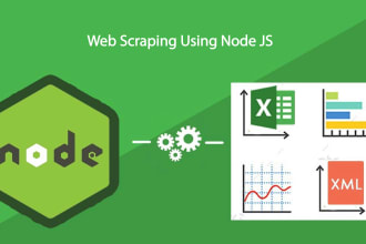 do web automation, scraping using node js puppeteer, cheerio