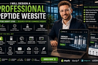 peptide shopify store fda compliant website supplement biotech shopify store