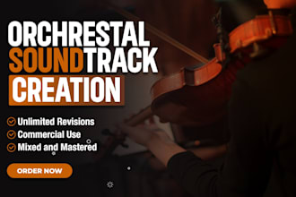 create cinematic orchestral music for your project