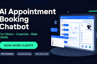 build ai appointment booking chatbot ai assistant for clinic coaches real estate
