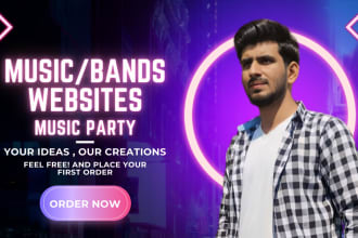 build affordable music, radio, jd artist, musician and podcast engaging website