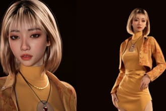 do high quality 3d metahuman character, 3d realistic character, unreal engine
