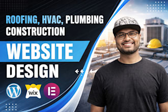do roofing, hvac, construction, plumbing website design