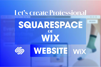 design or redesign a professional wix or squarespace website