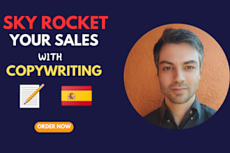do high converting sales copy and landing page copywriting in spanish