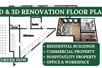 redesign renovation 2d floor plan sketchup 3d floor plan