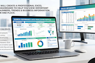 create an interactive excel dashboard and data visualization