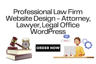 build law firm website, attorney, lawyer, legal office wordpress design