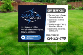 design stunning real estate, lawn, and yard sign designs